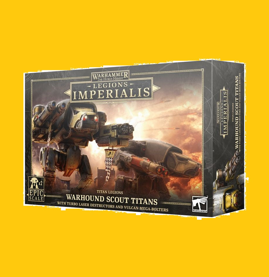 Warhound Scout Titans with Turbo-Laser Destructors and Vulcan Mega-Bolters (Reserva con entrega en 10/24 dias)