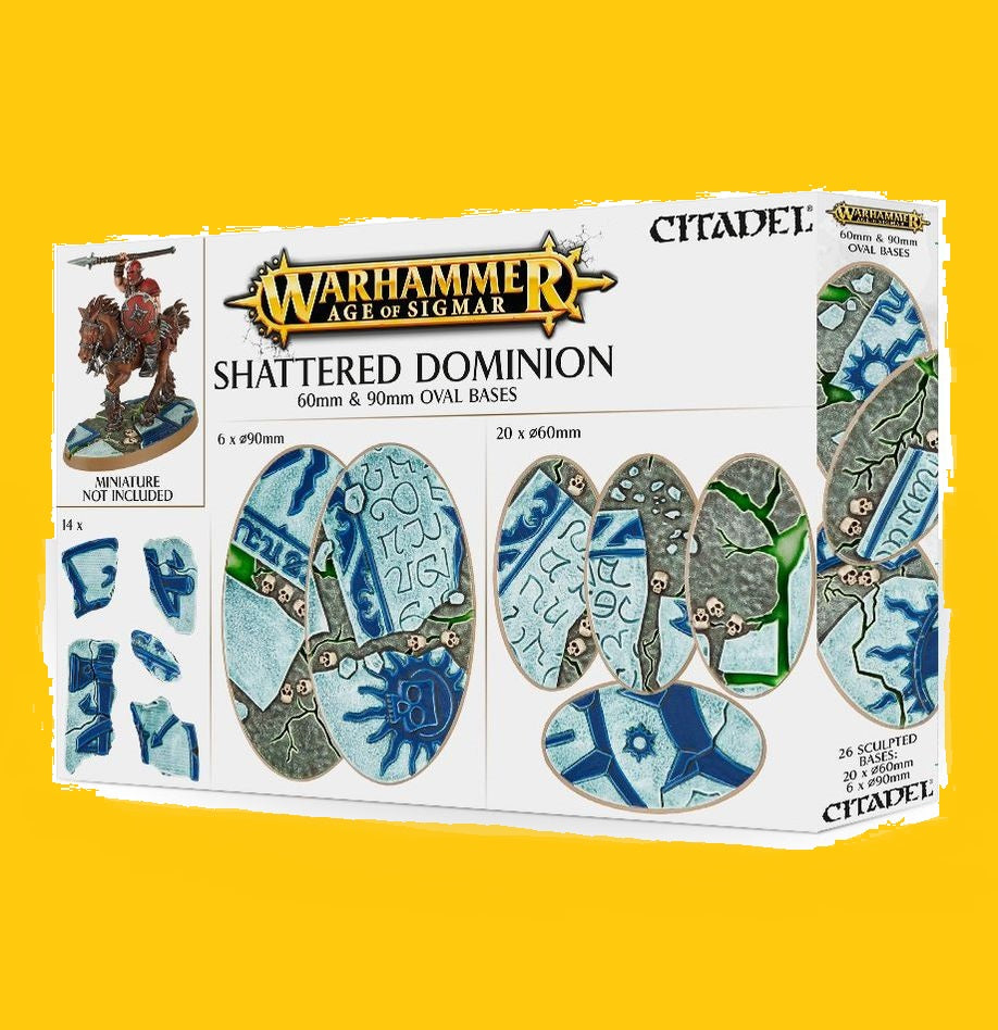 Peanas Ovaladas Shattered Dominion 60 y 90 mm (Reserva con entrega en 10/24 dias)