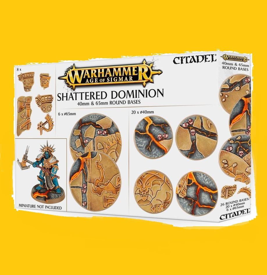 Peanas redondas Shattered Dominion 40 y 65 mm (Reserva con entrega en 10/24 dias)