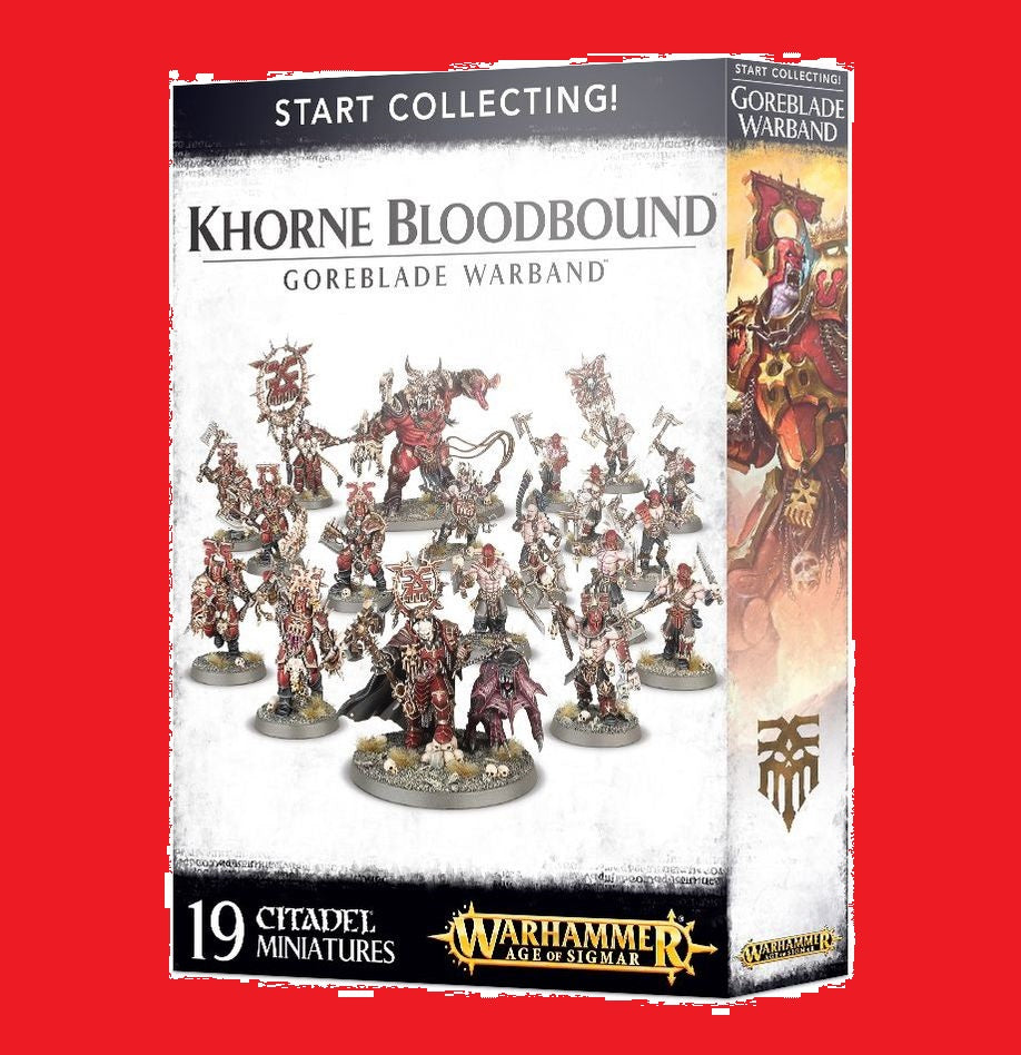 Start Collecting! Khorne Bloodbound Goreblade Warband "Venta Directa, entrega en 2/5 dias"